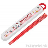 Skater Children&apos;s Chopsticks 箸箱 Set Hello Kitty Gingham Check Sanrio Made in Japan ABS2AM - B078FH2FX7